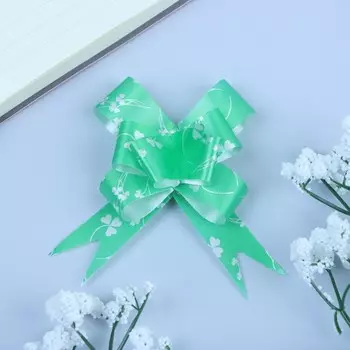 Подарочный Бант - бабочка №1.8, зеленый, для упаковки подарков