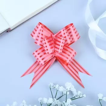 Подарочный Бант - бабочка №3, красный, для упаковки подарков