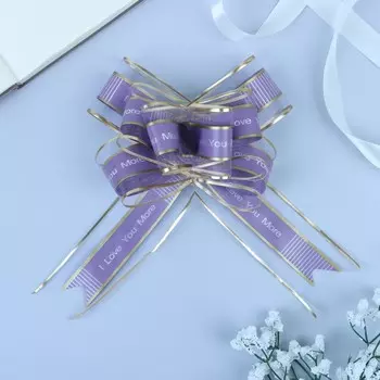 Бант-бабочка №5, цвет фиолетовый