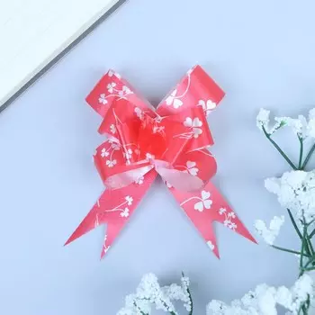 Подарочный Бант - бабочка No1.8, красный, для упаковки подарков