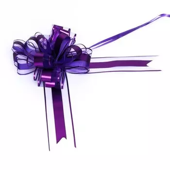 Подарочный бант - шар №6.5, фиолетовый, для упаковки подарков