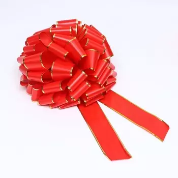 Бант-шар подарочный №7, красный