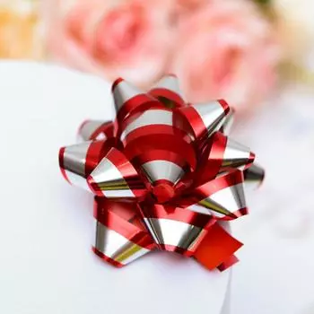 Бант-звезда №7,5 (НАБОР 6 ШТ) цвета ассорти