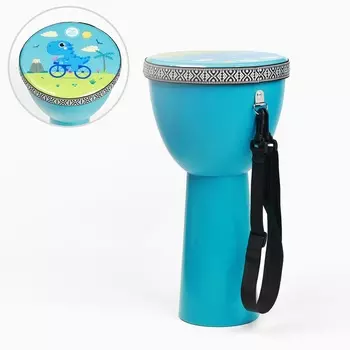 Барабан Джембе «Динозаврик», 21.540 см, голубой