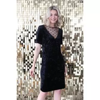 Бархатное женское платье, размер 52