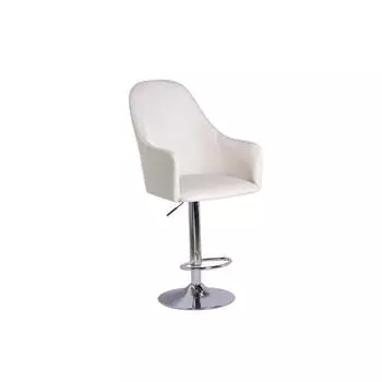 Барный стул Дэгни Мидеа 01 бежевый/ Хром