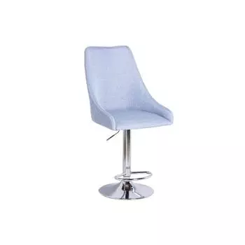 Барный стул Хэнк Мидеа 03 голубой/ Хром