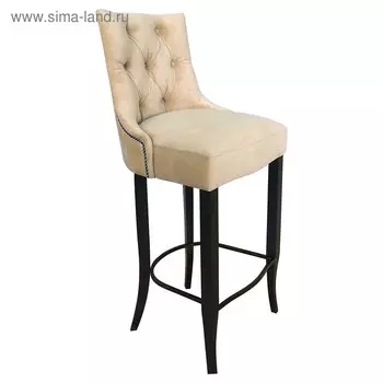 Барный стул «Верона 2», ткань велюр, опоры венге, цвет боне