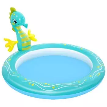 Бассейн надувной Bestway Seahorse, 18816086 см, с распылителем, 53114