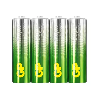Батарейка алкалиновая GP Super, AA, LR6-4S, 1.5 В, спайка, 4 шт.