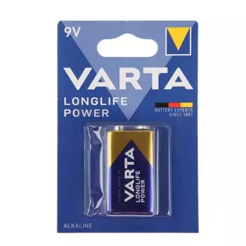 Батарейка алкалиновая Varta HIGH ENERGY 6LR61 блистер 1 шт