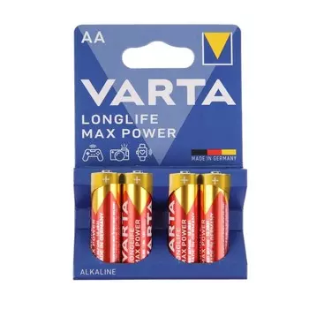 Батарейка алкалиновая Varta MAX TECH AA набор 4 шт