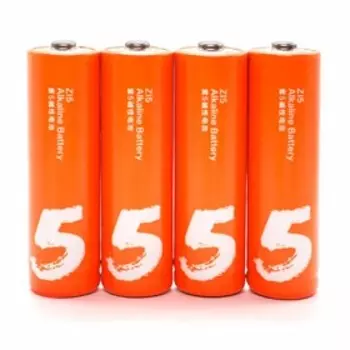 Батарейка алкалиновая Xiaomi ZMI Rainbow Zi5, AA, LR6, спайка, 4 шт, оранжевые