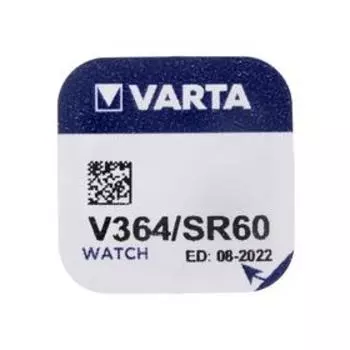 Батарейка цинковая Varta, V364 (SR621SW/G1)-1BL, 1.55В , блистер, 1 шт.