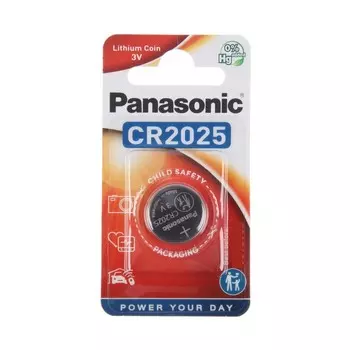 Батарейка литиевая Panasonic Lithium Power, CR2025-1BL, 3В, блистер, 1 шт