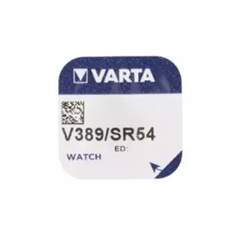 Батарейка Varta Silver Oxide, 389 - 1BL, 1.55 В, блистер, 1 шт.