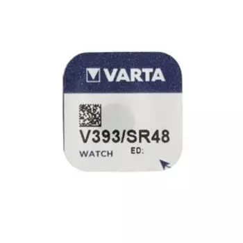Батарейка Varta Silver Oxide, 393 - 1BL, 1.55 В, блистер, 1 шт.