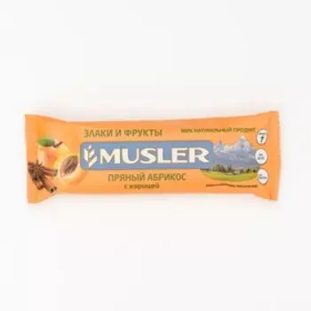 Батончик Musler мюсли Пряный абрикос с корицей, 40 г