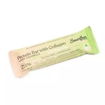 Батончик протеиновый Smartbar Protein ORGANIC «Яблоко и хлорелла», 40 г