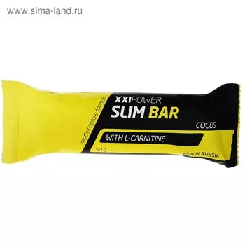 Батончик «Slim Bar» с L-карнитином, со вкусом кокоса, 50 г