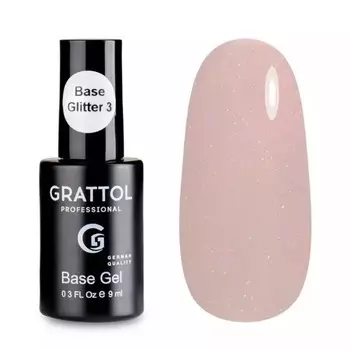 База Grattol Glitter №03, 9 мл