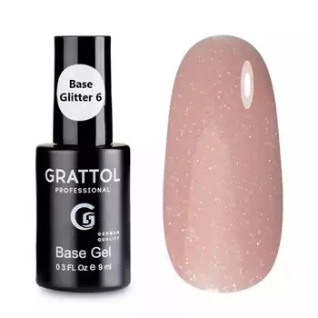 База Grattol Glitter №06, 9 мл