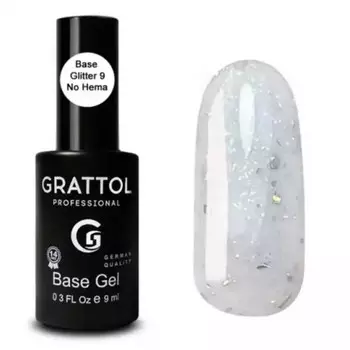 База Grattol Glitter №09, 9 мл