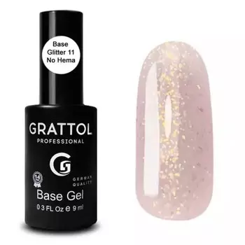 База Grattol Glitter №11, 9 мл