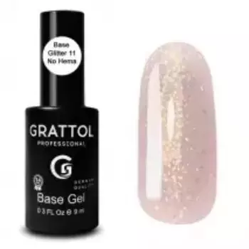 База Grattol Glitter №12, 9 мл