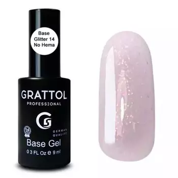 База Grattol Glitter №14, 9 мл