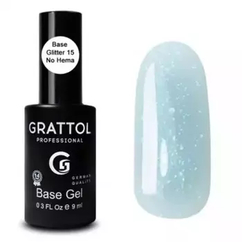 База Grattol Glitter №15, 9 мл