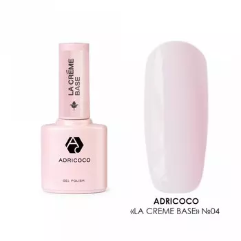 База камуфлирующая Adricoco La Creme Base, №04 невесомый пудровый, 10 мл