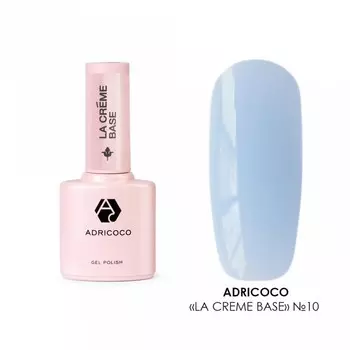 База камуфлирующая Adricoco La Creme Base, №10 голубой шёлк, 10 мл