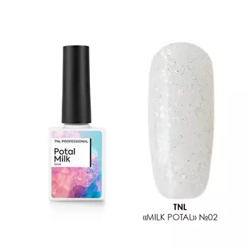 База камуфлирующая TNL Professional Potal Milk, со светоотражающей поталью, №2 молочный, 10 мл