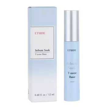База под макияж Etude Sebum Soak T-zone Base, 12 мл