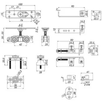 Базовый комплект для синхронного открывания дверей Comfort - PRO SET 4.synchron