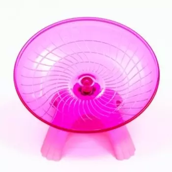 Беговая тарелка Carno для грызунов, 18 х 18 х 11 см, розовая