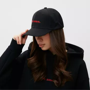 Бейсболка MIST "Te amo", цвет черный, размер 56-58