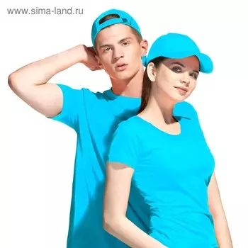 Бейсболка, размер 56-58, цвет бирюзовый