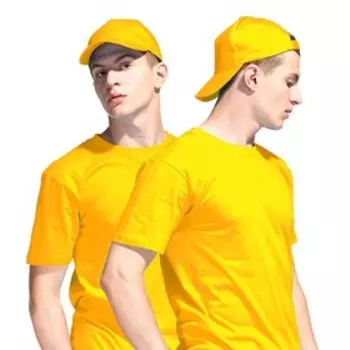 Бейсболка унисекс на липучке Stan 10L, размер 56-58, цвет жёлтый