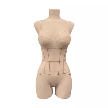 Бельевой манекен Пенелопа с разметкой, комплект Стандарт, размер M/182, цвет бежевый, подставка «Звезда»