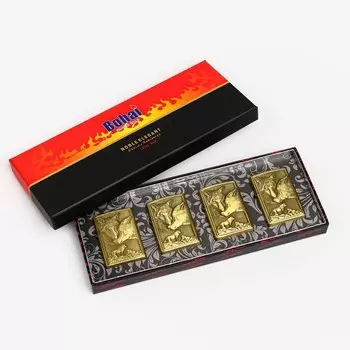 Бензиновая зажигалка для курения, набор «Волк», 4 шт., 23183 см