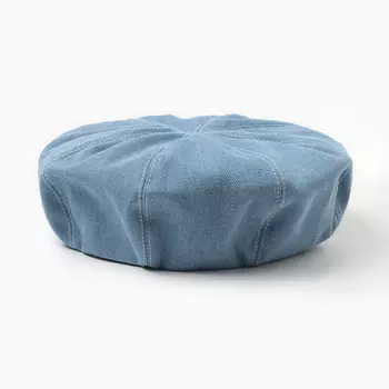 Берет женский джинсовый MINAKU, цвет голубой, р-р 58