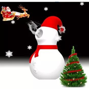 Бесконтактный вакуумно-волновой стимулятор клитора 10 режимов, USB, новогодний