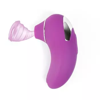 Бесконтактный вакуумно-волновой стимулятор клитора 9 режимов, ЗУ USB, фиолетовый