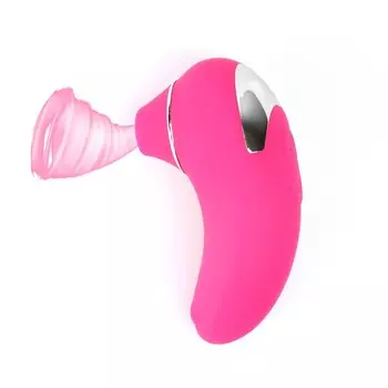 Бесконтактный вакуумно-волновой стимулятор клитора 9 режимов, USB, розовый