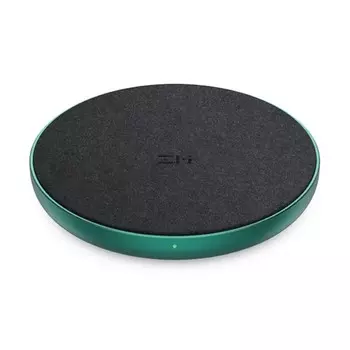 Беспроводное сетевое зарядное устройство Xiaomi ZMI Wireless Charger, 2А, черно-зеленое