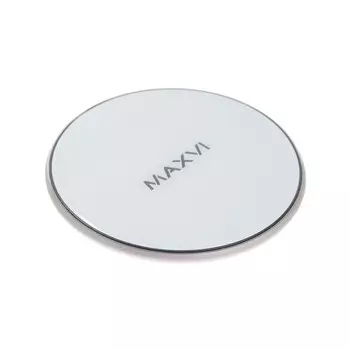 Беспроводное зарядное устройство Maxvi A315W2, 3 А, 15 Вт, LED подсветка, белое