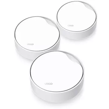 Бесшовный Mesh роутер TP-Link Deco X50-PoE(3-pack) AX3000 1000/2500BASE-T белый (упак.:3шт) 102950