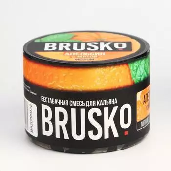 Бестабачная никотиновая смесь для кальяна Brusko "Апельсин с мятой", 50 г, medium